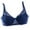 Blue, variant on Women's Sheer Lace Push Up Bra Underwear Deep V Brassiere Lingerie