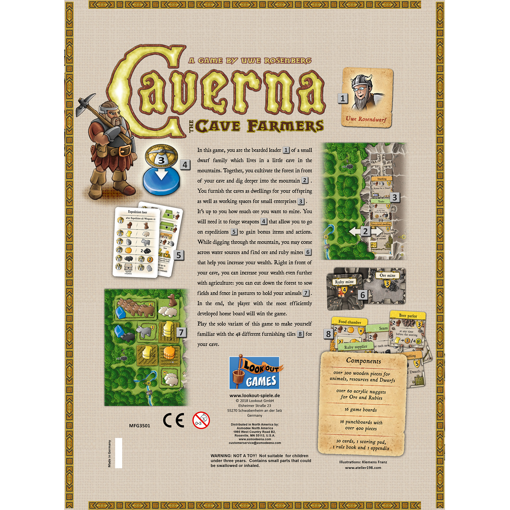 Caverna: The Cave Farmers Strategy Board Game for ages 12 and up, from Asmodee - image 2 of 5