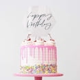 thumbnail image 2 of UNIQOOO 10 Pack 5 inch Clear Acrylic Cake Toppers, Blank Hexagon DIY Birthday Cake Topper, for Wedding, Engagement, Nuptial, Birthday Party, Graduation, Anniversary Cake Decorations, 2 of 7