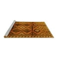 thumbnail image 2 of Ahgly Company Machine Washable Indoor Square Persian Yellow Traditional Area Rugs, 6' Square, 2 of 4