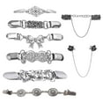 thumbnail image 1 of lionlar Chaîne de Châle Clips Robes Cardigan 8 Styles Clips de Chandail Vêtements pour Filles Femmes, 1 of 7
