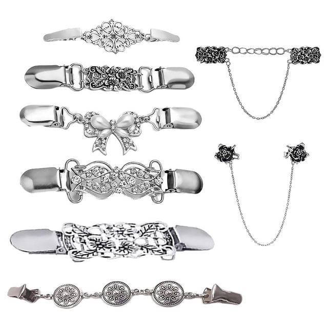 lionlar Chaîne de Châle Clips Robes Cardigan 8 Styles Clips de Chandail Vêtements pour Filles Femmes