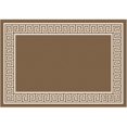 thumbnail image 1 of Great American Distributors IOT.04.LBCR.8X10 8 x 10 ft. Impressions Greek Key Transitional Rug, Light Brown & Cream, 1 of 1