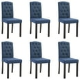 thumbnail image 2 of vidaXL Dining Chairs Accent Side Chair with Solid Wood Legs for Kitchen Fabric, 2 of 147