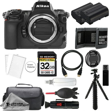 Nikon Z8 Mirrorless Camera (Body) + 32GB + Extra Battery+ Tripod- Accessory Kit