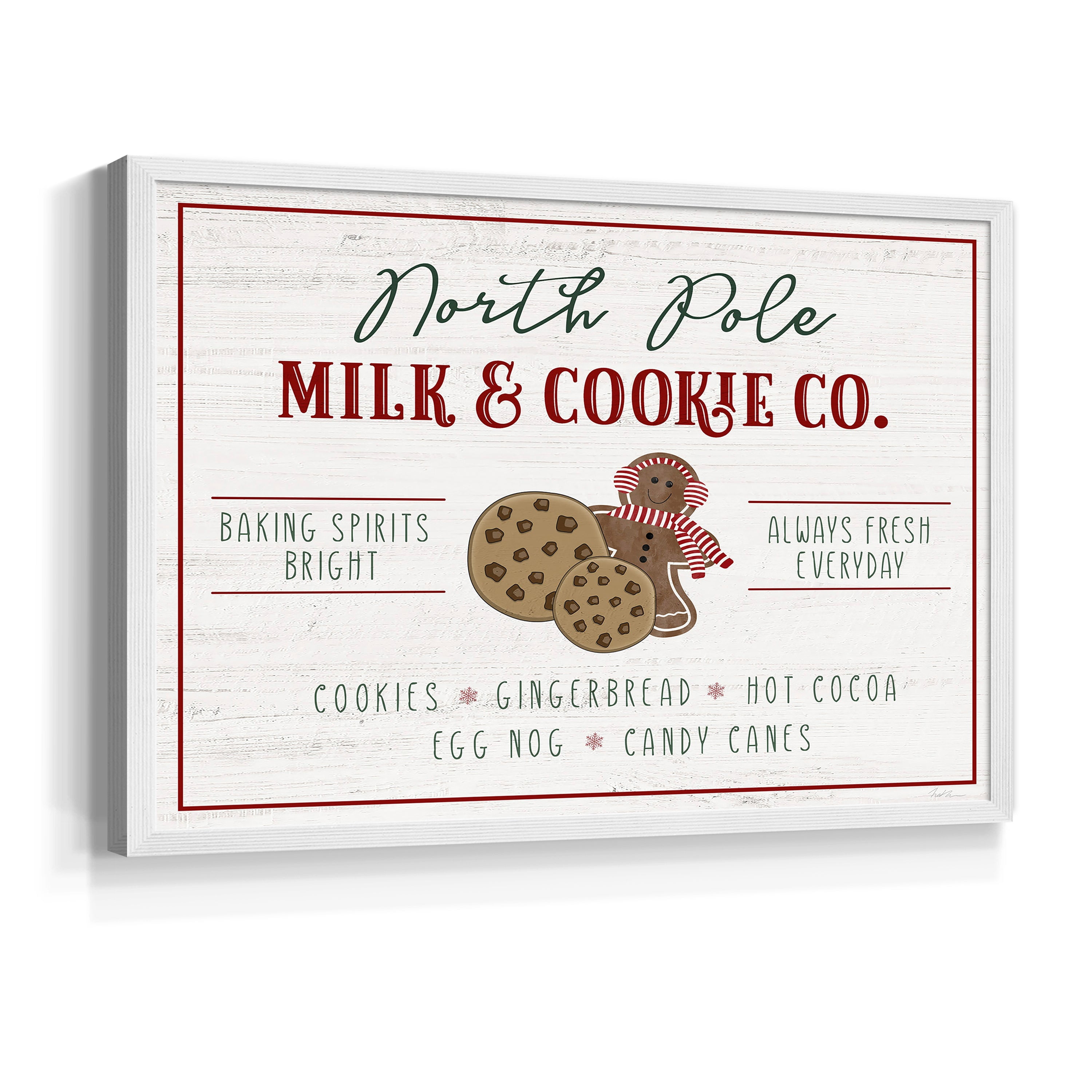 Milk and Cookie Co by Natalie Carpentieri - Restickable Framed Giclée Print