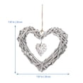 thumbnail image 2 of LITINKIMI Heart Shaped Pendant Picture Holder White 2Pcs 11.8x11.8in, 2 of 8