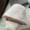 White coffee edge, variant on Plush Rabbit Hair Fisherman Hat For Women New Autumn And Winter Pot Hat Show Face Small Korean Sweet And Cute Knitted Bucket Hat