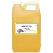 Dr Adorable - 64 oz - Flax Seed Oil - 100% Pure Organic Cold Pressed Unrefined Natural Hair Skin