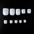 thumbnail image 5 of 100pcs Square False Toe Nails Full Cover White Artificial Fake Toenail Acrylic Foot Nail Art Tips Manicure Tools, 5 of 5