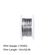 thumbnail image 2 of Alambre de resistencia calefactora de 0.7 mm 21AWG, hilos de resistencia de nicromo para elementos calefactores de 10 metros, 2 of 4