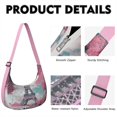 thumbnail image 2 of Crescent Bag for Women Men Trendy,Shoulder Hobo Small Purse with Adjustable Strap Paris, 2 of 5