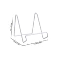 thumbnail image 3 of Book Stands for Display,4.3x2.9 Inch Metal Picture Stand Plate Holders,Tabletop Picture Frame Holder,Multi‑Purpose Metal Display Bracket,Slim Tabletop Easel Rest for Picture,Decorative Plate, 3 of 4