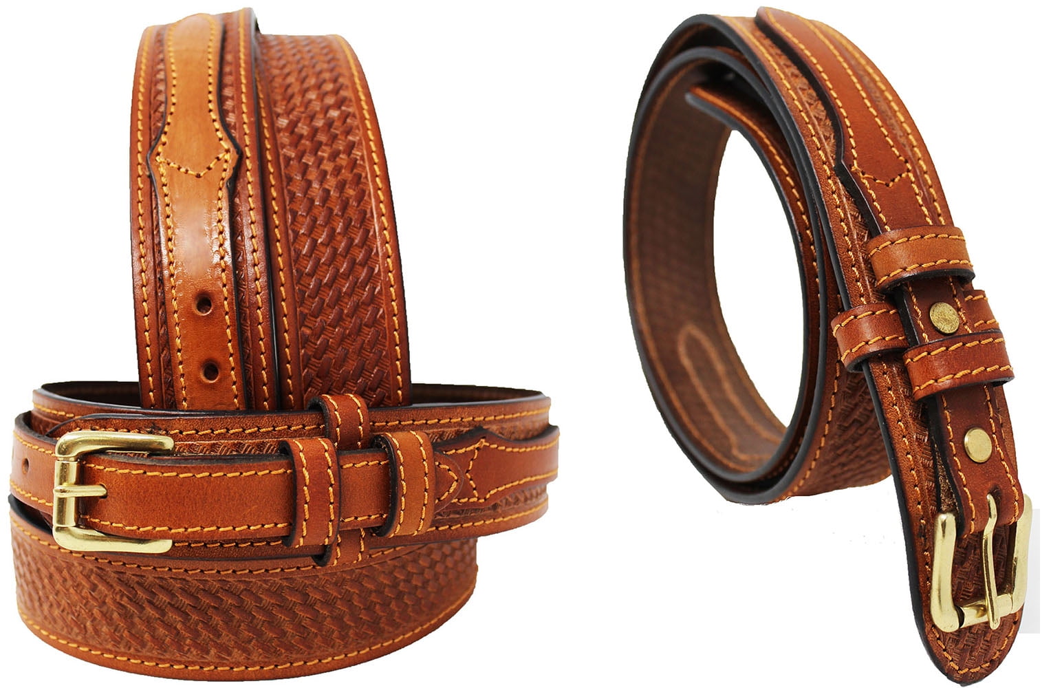 tan weave belt