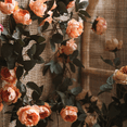 thumbnail image 6 of Artificial Small Peony Flower Vine 65" Long, 6 of 13