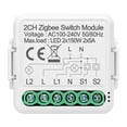 thumbnail image 2 of Módulo De Interruptor Inteligente Módulo de interruptor de vida inteligente con control remoto ZigBee Smart DIY Breaker (2 Gang), 2 of 9