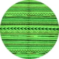 thumbnail image 1 of Ahgly Company Indoor Round Abstract Green Modern Area Rugs, 8' Round, 1 of 4