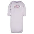 thumbnail image 5 of Gerber Baby Girls Lap Shoulder Gowns with Mitten Cuffs, 4-Pack, Preemie-0/6M, 5 of 11