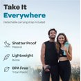 thumbnail image 3 of Hydracy 32 oz Sports Water Bottle with Time Marker - Leakproof Gym Bottle with Chug Lid & Fruit Infusion Strainer - Reusable BPA-Free Bottle with No Sweat Sleeve, 3 of 8