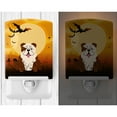 thumbnail image 2 of Caroline's Treasures BB4387CNL Halloween English Bulldog Brindle White Ceramic Night Light, 6x4x3", multicolor, 2 of 2