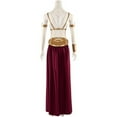 thumbnail image 3 of Slave Golden Princess Leia Bikini Costume Set with Accessories – Exotic Belly Dancer Outfit, 3 of 6