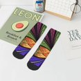 thumbnail image 7 of Fuzoiu Multicolored Beautiful Flower1 Print Adult Socks, Crew Moisture-wicking Socks, Unisex Cushion Crew Socks,Casual Sports Ankle Socks, 7 of 7