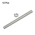 thumbnail image 3 of Uxcell 12Pack M10 x 300mm Fully Threaded Rod w 12Pack Hex Nuts, 1.5mm Pitch 304 Stainless Steel Right Hand Threaded Rod, 3 of 7
