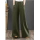 thumbnail image 1 of Pantalones de mujer de algodón y lino artísticos de primavera y verano Pantalones holgados de pierna ancha de talla grande Pantalones de cintura alta Pantalones rectos Pantalones de lino, 1 of 6
