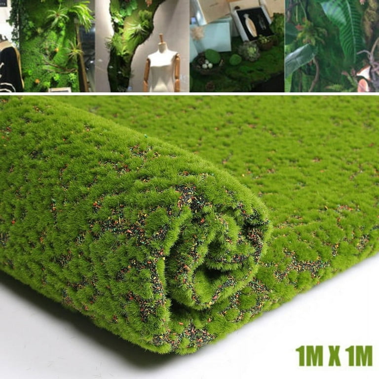 BTOER Artificial Moss Fake Green Plants Faux Moss Grass for Shop Home Patio  Decoration 