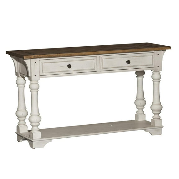 Liberty Morgan Creek Furniture Wood Console Table, White