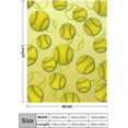 thumbnail image 3 of Yellow Tennis Ball Blanket, Soft Cozy Plush Throw Blanket, All Season Lightweight Blanket for Bed Sofa Living Room 40"x50", 3 of 6