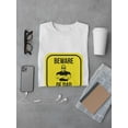 thumbnail image 3 of Beware of Dad Road Sign Graphic Men White T-Shirt, Male XX-Large, 3 of 4