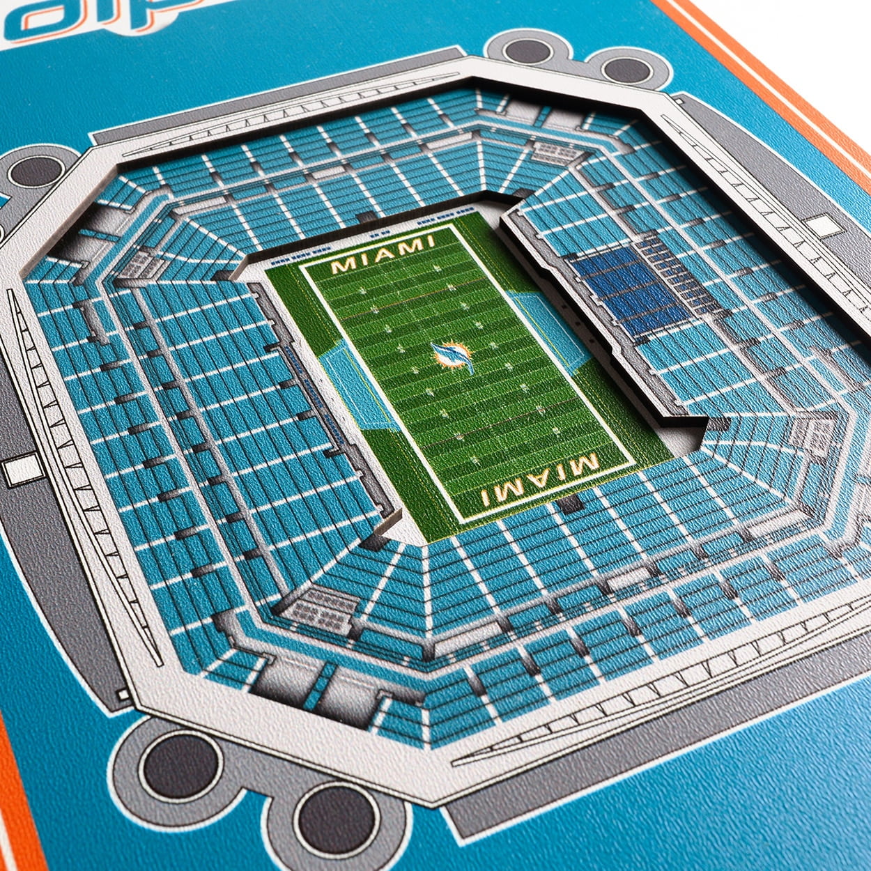 YouTheFan NFL Miami Dolphins 8x32 Stadium View Banner