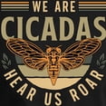 thumbnail image 3 of CafePress - Cicadas We Are Cicadas Hear Us Roar Flying Insects - Men's Long Sleeve Loose Fit Cotton Dark Pajama Set, 3 of 7