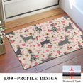 thumbnail image 3 of Schnauzer Dog and Flower Floral Door Rugs,Washable Non Slip Door Mats Indoor,Decorative Door Mats,Entry Mat Indoor for Entrance,Bedroom,Kitchen,Bathroom,16"x24", 3 of 6