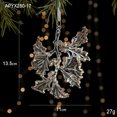 thumbnail image 3 of Colgantes de campanas de alce de acrílico para árbol de Navidad, colgantes de copos de nieve transparentes con lentejuelas, accesorios de decoración para fiestas navideñas en el hogar, 3 of 5