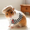 thumbnail image 3 of Bookk Hamster Hat Mini Party Hat Suitable For Small Animals Cute Handmade Knitted Beret Small And Adorable Perfect For Such As Bearded Pigs, 3 of 4