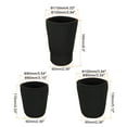 thumbnail image 2 of Uxcell Neoprene Insulated Reusable Coffee Tea Cup Sleeves Black 3in 1 set, 2 of 7