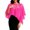 Hot Pink, variant on Women's Chiffon Shawl Wrap Capelet Batwing Sleeves Elegant Evening Wedding Top Sheer Mesh Asymmetric Hem Formal Cover Up