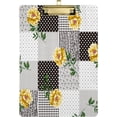 thumbnail image 1 of FMSHPON Summer Yellow Flowers Clipboard Hardboard Wood Nursing Clip Board and Pull for Standard A4 Letter 13x9 inches, 1 of 7