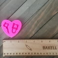 thumbnail image 2 of Heart Shaped Lock and Key Silicone Mold, 2.5 x 2.5 | Bakell, 2 of 3