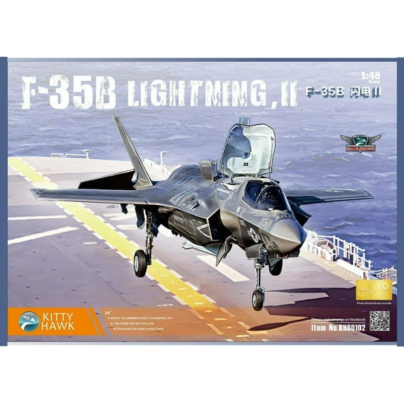 Kitty Hawk 80102 Model Kit 1/48 F-35B lighting II 3.0 version Assembly model New