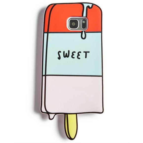Twelve NYC Ice Cream Silicone Gel Phone Case For Samsung Galaxy S7 (Multi-Color)
