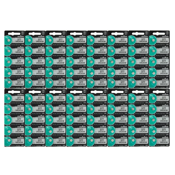 (80 Pcs) Japan Murata 377 SR626SW Authentic Made in Japan Silver Oxide Watch Battery