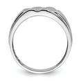 thumbnail image 2 of Sterling Silver Rhodium Plated Diamond Men's Ring, 2 of 6