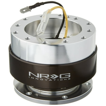 Nrg Innovations Srk-100Bc Kit de Libération Rapide Argent/noir Chrome
