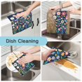 thumbnail image 2 of Yayeee 6 Pack Kitchen Dish Cloths Set for Washing Soft Drying Absorbent Microfiber Towels, Bloom Flowers, 2 of 9