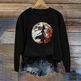 thumbnail image 4 of Enjoytime Women's Funny Halloween Sweatshirt Crewneck Long Sleeve Pullover Tops Fall Casual Fashion Clothes, 4 of 5