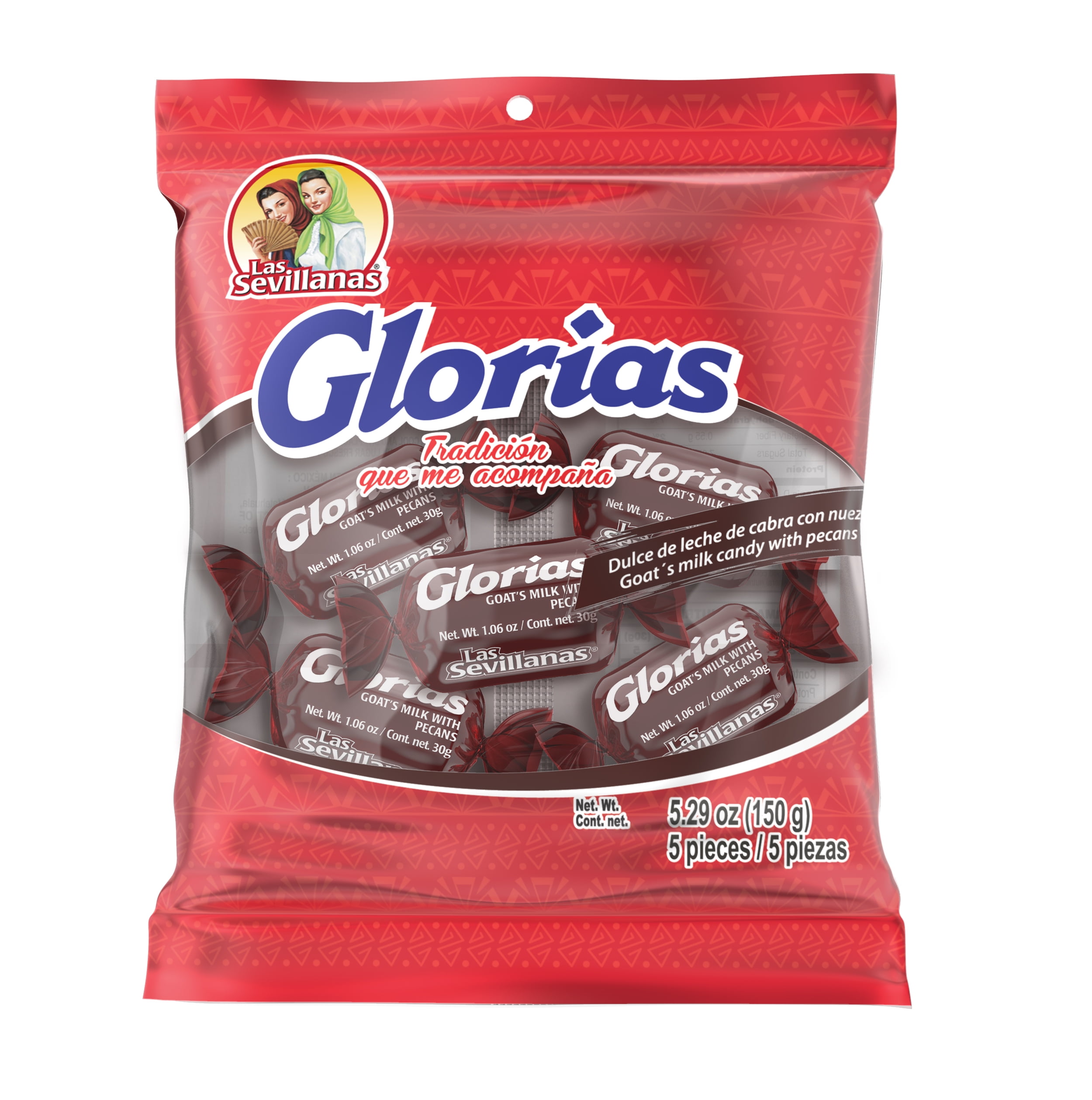 Las Sevillanas Glorias Goat Milk & Pecan Candy, 5.29 oz / 5 pcs