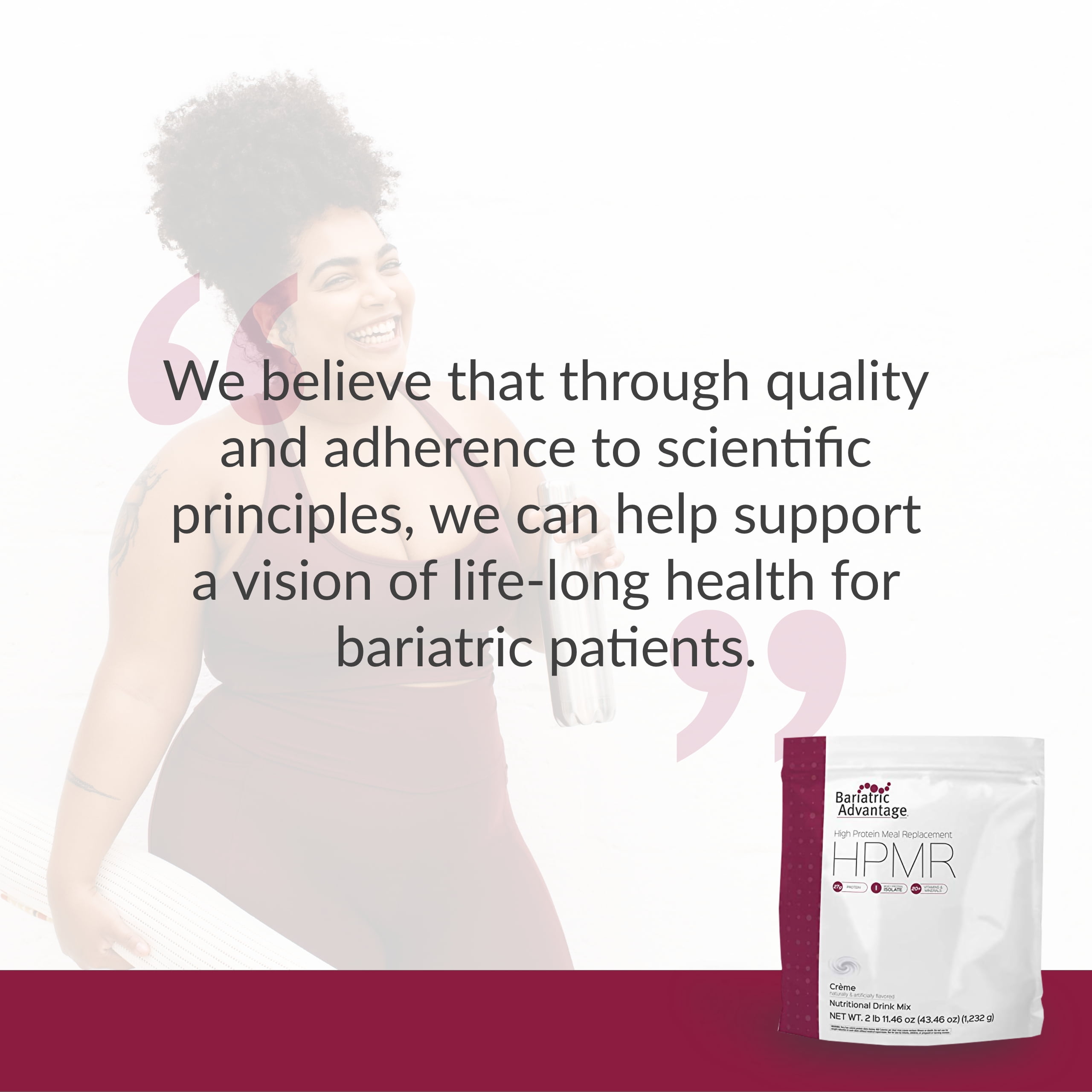 Bariatric Advantage High Protein Meal Replacement Drink Mix, Protein Powder Whey Isolate, 27g Protein, Lactose Free - Creme - 28 Servings